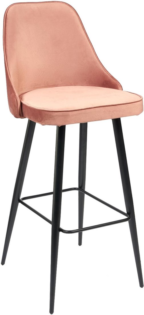 

Стул TetChair Kish mod.714 (коралловый barkhat 15/черный)