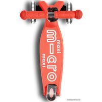 Трехколесный самокат Micro Maxi Micro Deluxe LED Foldable (коралловый)