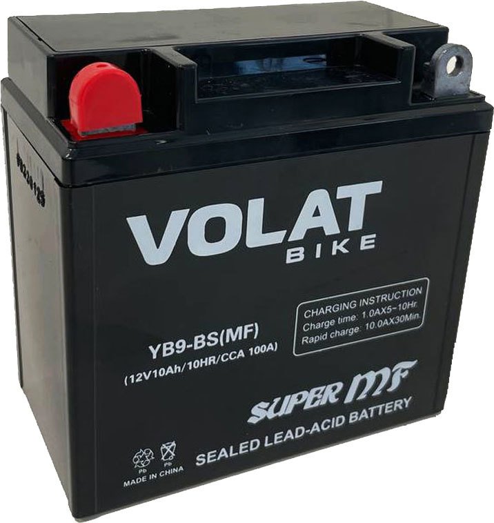 

Мотоциклетный аккумулятор VOLAT YB9-BS (MF) (10 А·ч)