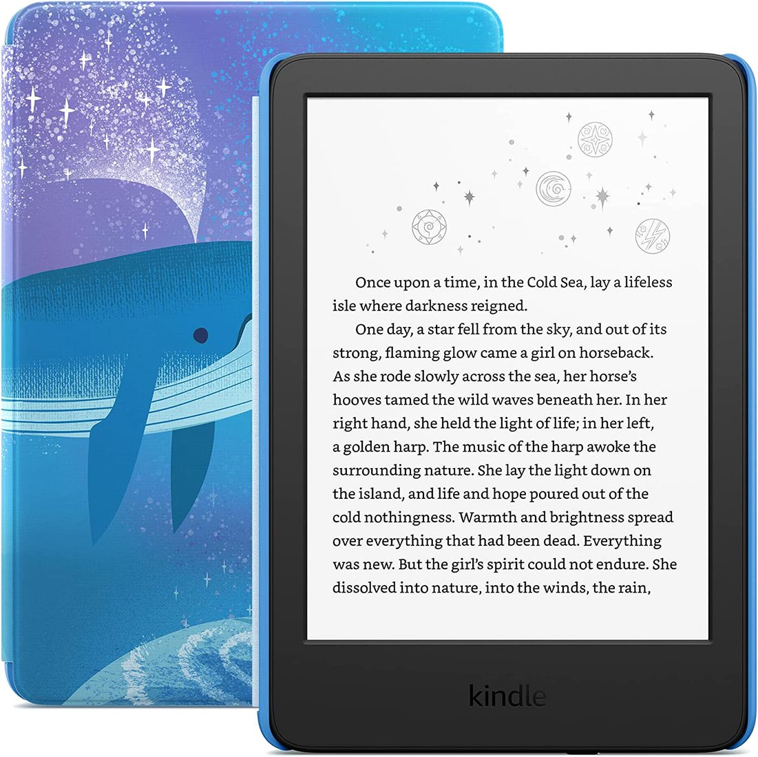 

Электронная книга Amazon Kindle Kids 2022 (синий, с обложкой Space Whale)