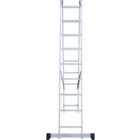 Лестница-стремянка Новая высота NV 122 алюминиевая двухсекционная 2x9 ступеней
