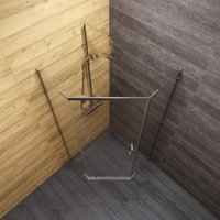 Душевой уголок Triton Дека 100x100 (хром, без поддона)