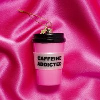 Елочная игрушка Vondels Кофейная кружка 2250326110015 (розовый)