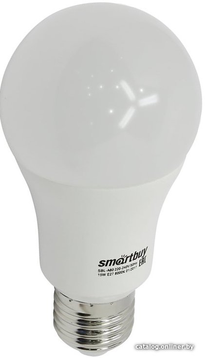 Светодиодная лампочка SmartBuy A60 E27 15 Вт 6000 К [SBL-A60-15-60K-E27]