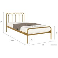 Кровать Askona Corsa 90x200 (Old Gold Mat)