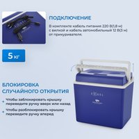 Термоэлектрический автохолодильник ZUGEL ZCR30 (синий)