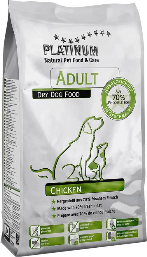 

Сухой корм для собак Platinum Adult Chicken 5 кг