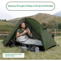 Треккинговая палатка Naturehike Spider Cycling 1 20D (зеленый)
