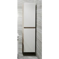  Runo Шкаф-пенал для ванной Модена (подвесной, крафтовый дуб)