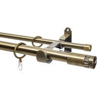 Карниз для штор Sundays Home Волна Имидж 25мм+16мм двухрядный (антик, 3м)