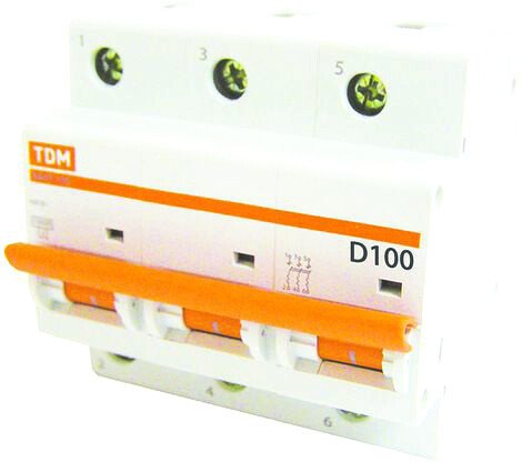 

Выключатель автоматический TDM Electric ВА 47-100 3Р 100А (D) 10кА SQ0207-0033