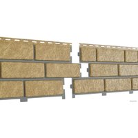 Панель фасадная Ю-Пласт Стоун Хаус Кирпич 0230.Н. НМ000025473 (песочный с декоративным швом)