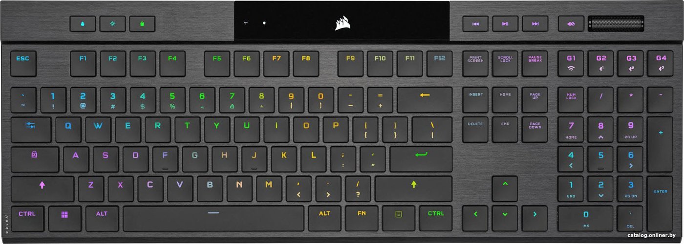 Клавиатура Corsair K100 AIR Wireless RGB (Cherry MX Ultra-Low Profile Tactile, нет кириллицы)