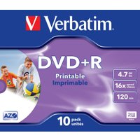 DVD+R диск Verbatim 4.7Gb 16x 43508 (10 шт.)