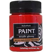 Акриловая краска KolerPark Акриловая глянцевая (красный, 150 мл)