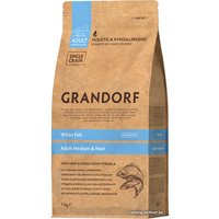 Сухой корм для собак Grandorf Adult Medium & Maxi White Fish (с белой рыбой) 1 кг